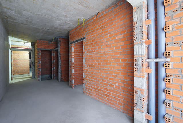 Xây tường căn hộ từ tầng 5 đến tầng 12 Block Saturn